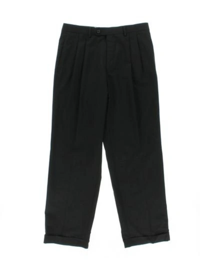 Ralph Lauren Mens Wool Cuffed Dress Pants In Black
