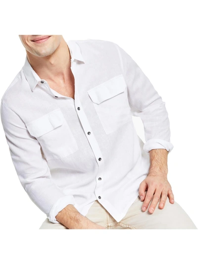 Inc Mens Popover Regular Fit Button-down Shirt In Multi