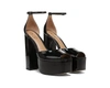Sam Edelman Kori Ankle Strap Peep Toe Platform Sandal In Black