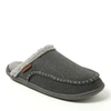 Dearfoams Men's Matthew Moccasin Toe Scuff Slipper In Grey