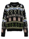 Magliano Festive Crew Neck Sweater With Graphic Motifs