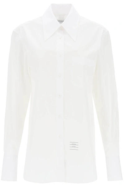 Thom Browne Easy Fit Poplin Shirt In White