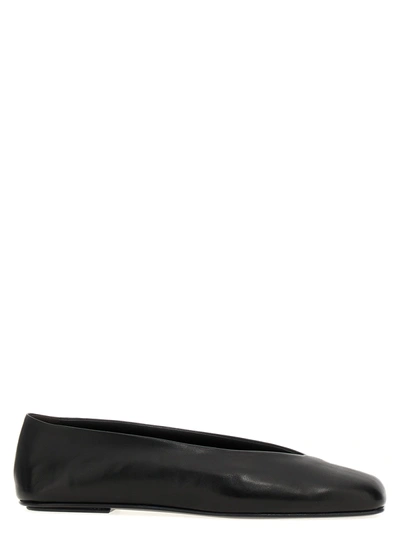 The Row Eva Two Flat Shoes Black