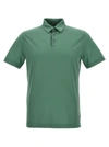 Zanone Ice Cotton Polo Shirt In Green