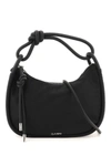 Ganni Knot Baguette Recycled-polyester And Leather Shoulder Bag