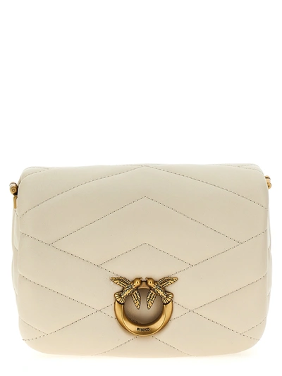 Pinko Love Click Puff Baby Crossbody Bags White In Neutral