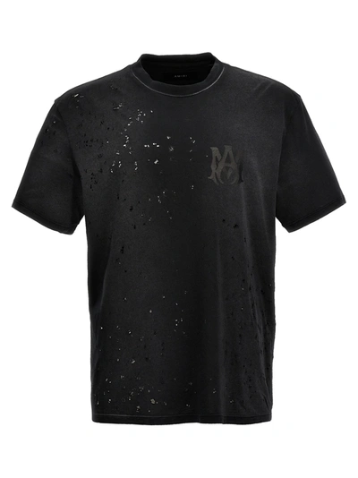 AMIRI MA LOGO SHOTGUN T-SHIRT BLACK