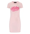 Dsquared2 Cotton Mini Dress With Logo-print In Pink