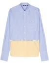 Gcds Striped Tape Shirt In Multicolour