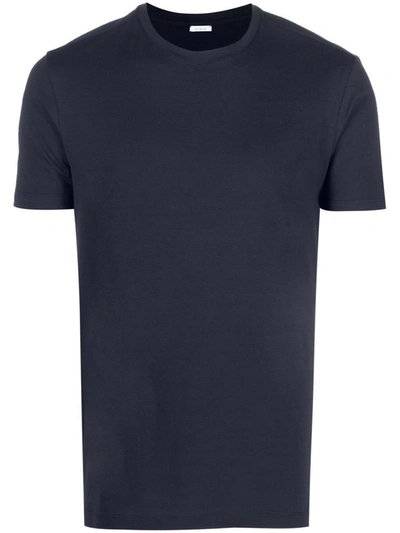 Malo Short-sleeved Stretch-cotton T-shirt In Blue