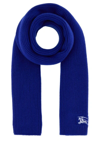 Burberry Unisex Blue Cashmere Scarf In B7323