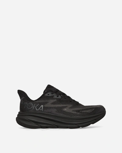 Hoka One One Mesh-panel Lace-up Trainers In Black