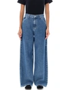 Carhartt Straight Denim Pant Tool Pockets In Blue Heavy Stone Washed
