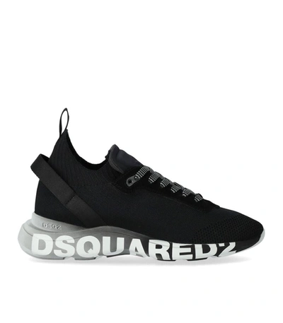 DSQUARED2 DSQUARED2  FLY BLACK SNEAKER WITH LOGO