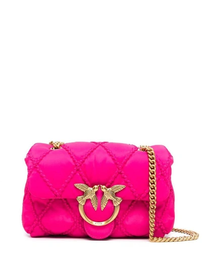 Pinko Mini Puff Crossbody Bag In Hot Pink