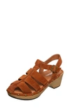 Antelope Macon Stud Sandal In Tobacco Suede