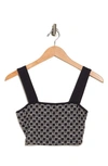 Billabong Check Me Out Crop Sweater Tank In Black Pebble