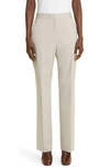 LAFAYETTE 148 IRVING STRAIGHT LEG STRETCH WOOL PANTS