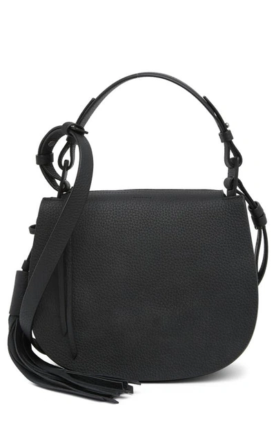 Allsaints Mori Leather Crossbody Bag In Black | ModeSens
