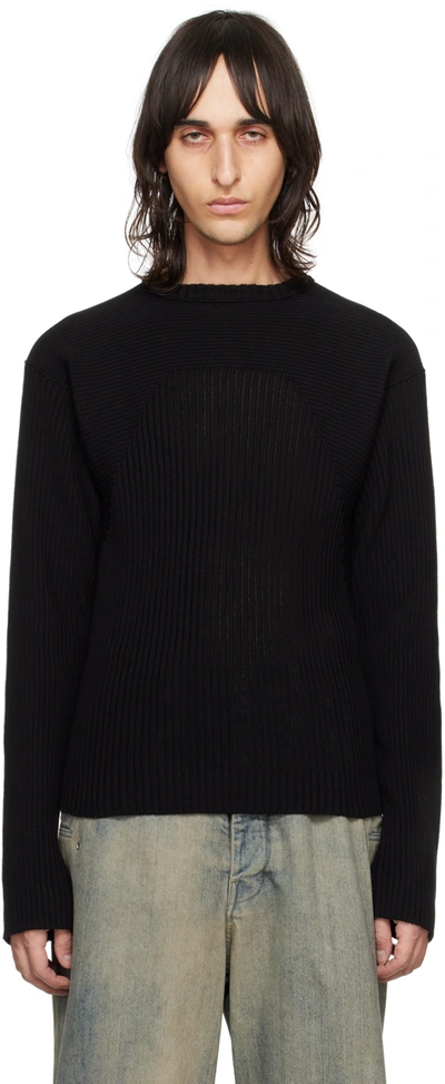 Rick Owens Black Biker Jumper In 09 Black