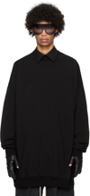 RICK OWENS BLACK SPLINTERED PETER SWEATSHIRT