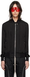 Rick Owens Man Jacket Black Size 38 Cotton, Silk, Virgin Wool In 09 Black