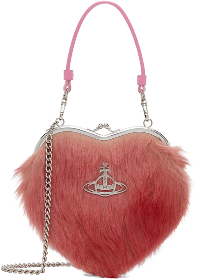 Vivienne Westwood Pink Belle Heart Frame Bag In G401 Pink