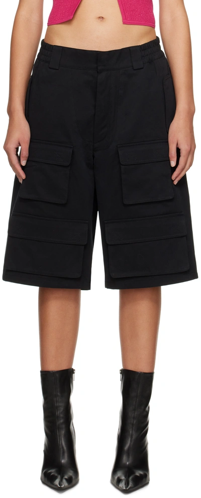 Misbhv Black Four-pocket Cargo Shorts