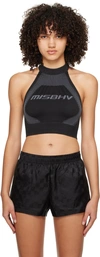 Misbhv Sport Halterneck Bra In Muted Black