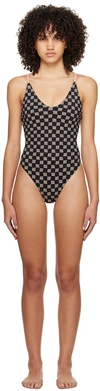 MISBHV BLACK MONOGRAM SWIMSUIT