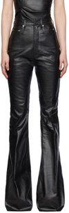 Rick Owens Bootcut Jeans In 09 Black