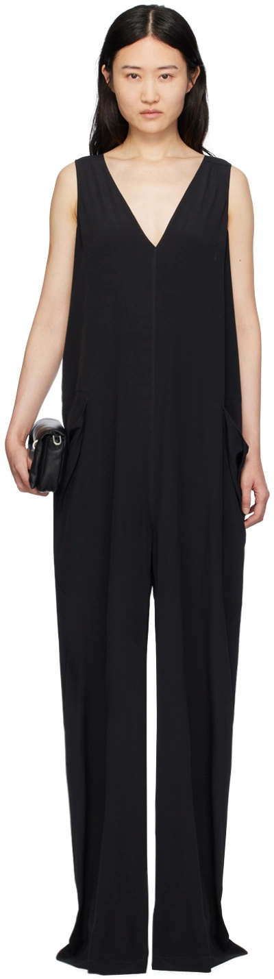 Rick Owens Black Walrus Jumpsuit In 09 Black