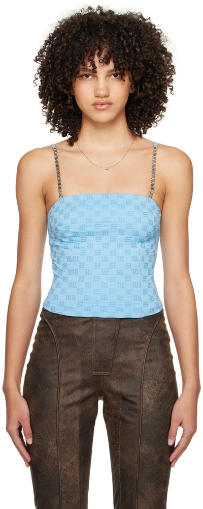 Misbhv Ssense Exclusive Blue Monogram Tank Top