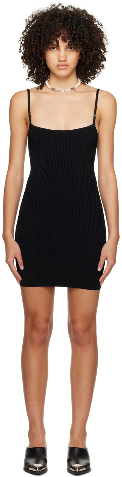 MISBHV BLACK SEAMLESS MINIDRESS
