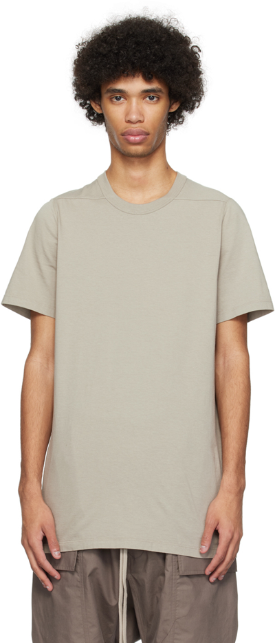 Rick Owens Level T-shirt In Pearl