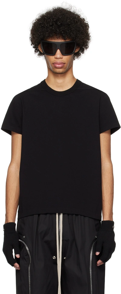 Rick Owens Short Level T-shirt In Black