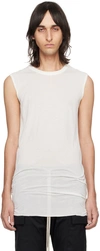 RICK OWENS WHITE BASIC TANK TOP