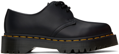 Dr. Martens' 1461 Quad Smooth Leather Platform Oxford In Black