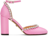 Mach&mach Mach E Mach Audrey Pumps With Crystals In Pink