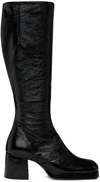 Miista Square-headed Boots In Black
