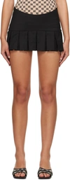 Misbhv Ssense Exclusive Black Trinity School Miniskirt In Black