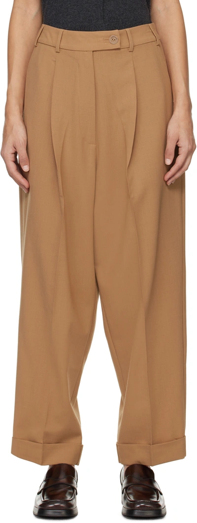 Cordera Tan Tailoring Trousers In Camel