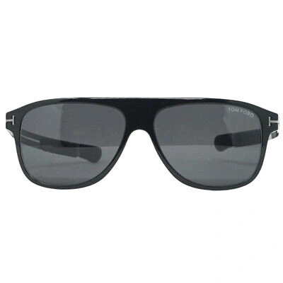 Pre-owned Tom Ford Herren Sonnenbrille Ft0880 Todd 01a Sonnenbrille In Schwarz