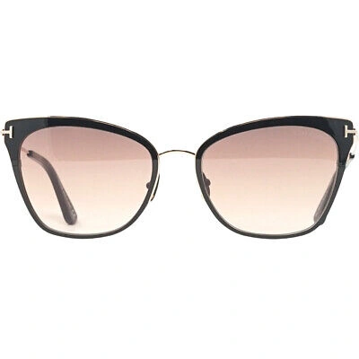 Pre-owned Tom Ford Damen Sonnenbrille Ft0843 Faryn 01f Sonnenbrille In Rosgold