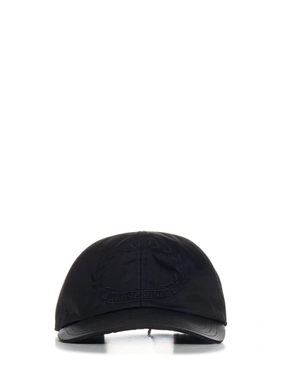 Burberry Baseball Cap In Black