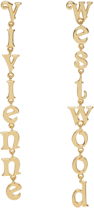 Vivienne Westwood Gold Raimunda Earrings In R001 Gold