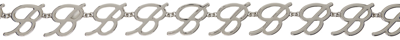 BLUMARINE SILVER LOGO CHAIN BELT 