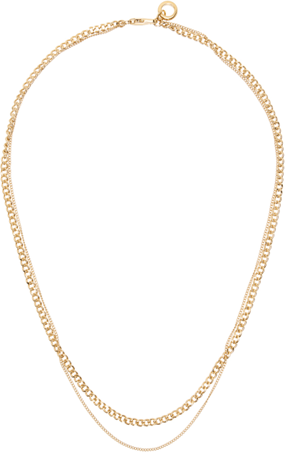 Apc Gold Minimal Necklace In Raa Gold