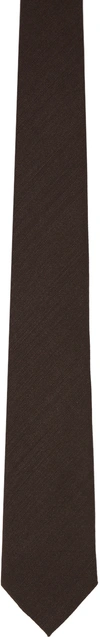 TOM FORD BROWN TEXTURED TIE
