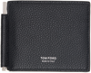 Tom Ford Soft Grain T Line Money Clip Wallet In Black
